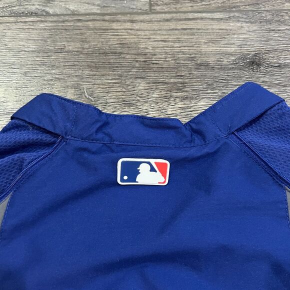 Majestic Cool Base Texas Rangers Half-Zip Pullover Jacket Windbreaker Mens Large - Picture 7 of 9